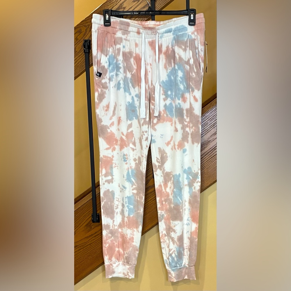 Glyder Halfway Jogger Candy Tie Dye Hand Dyed Pockets SZ. Large NWT Women’s